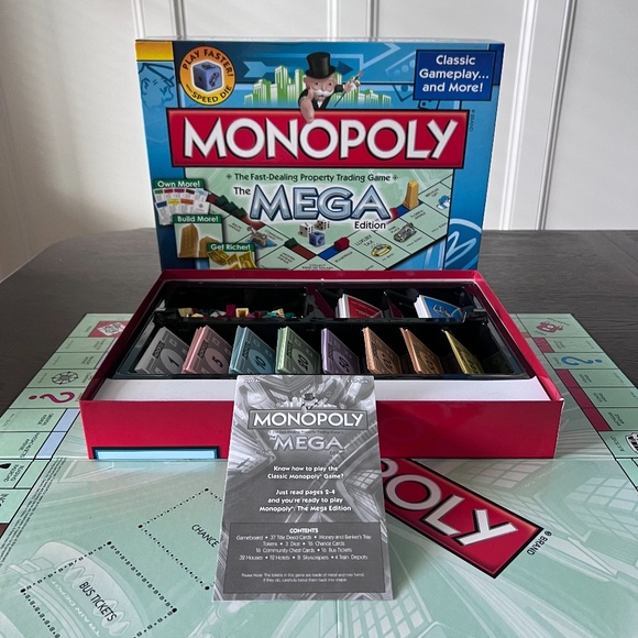 NEW Monopoly MEGA Edition Board Game - Family Fun Game Night Kids & Adults - Picture 6 of 8